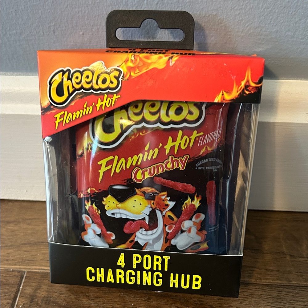 Flaming Hot Cheetos 4 port charging hub.  New in unopened box